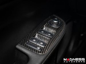 Alfa Romeo Giulia Door Trim - Window Switch Trim Kit - Carbon Fiber - LHD